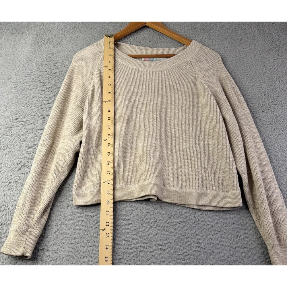 Free People Beach Sweater Womens Size Small P Cropped Beige Free People Beach
